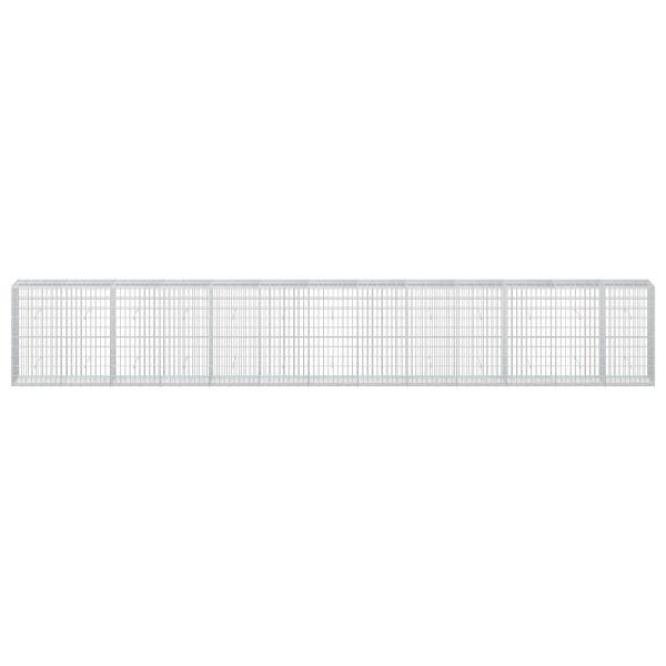 Gabione mit 5 mm Draht und 5x10 cm Maschen 650x50x100 cm