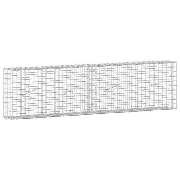 Gabione mit 3,5 mm Draht und 5x5 cm Maschen 200x20x50 cm