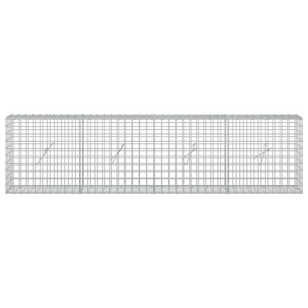 Gabione mit 3,5 mm Draht und 5x5 cm Maschen 200x20x50 cm