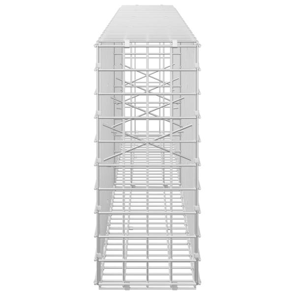 Gabione mit 3,5 mm Draht und 5x5 cm Maschen 200x20x50 cm