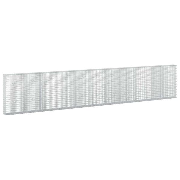 Gabione mit 3,5 mm Draht und 5x2,5 cm Maschen 550x20x100 cm