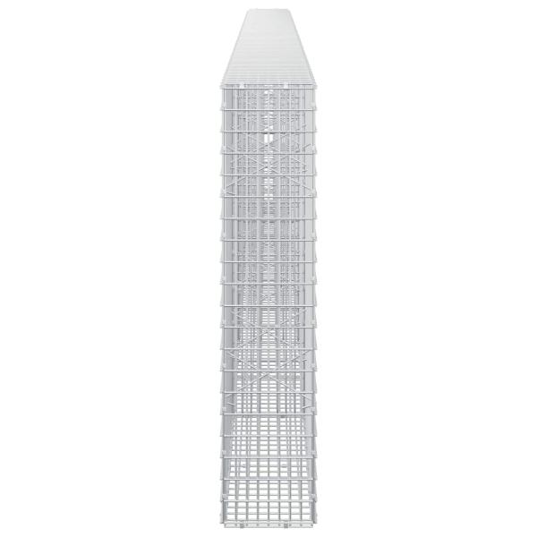 Gabione mit 3,5 mm Draht und 5x2,5 cm Maschen 550x20x100 cm