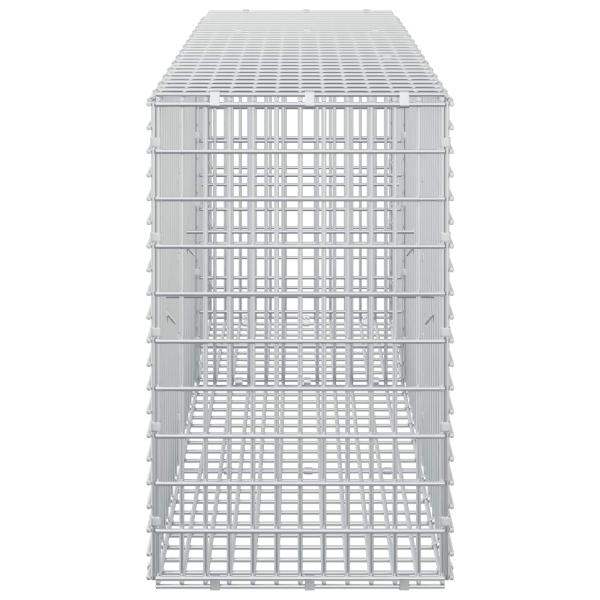 Gabione mit 3,5 mm Draht und 5x2,5 cm Maschen 150x30x50 cm