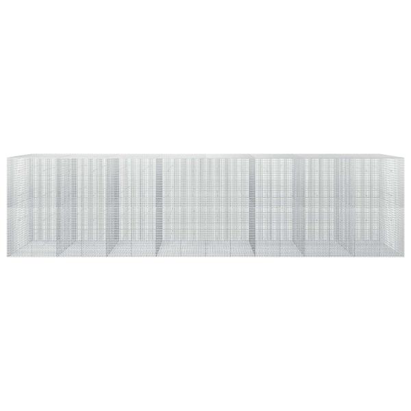 Gabione mit 5 mm Draht und 5x2,5 cm Maschen 800x50x200 cm