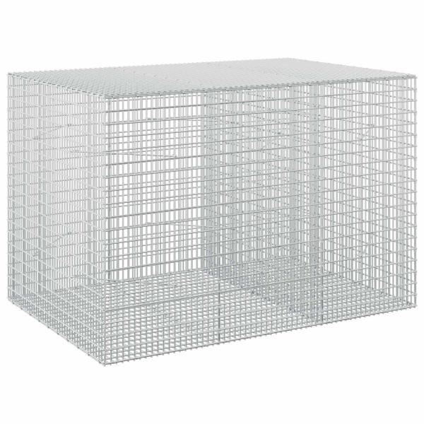 Gabione mit 5 mm Draht und 5x2,5 cm Maschen 150x100x100 cm