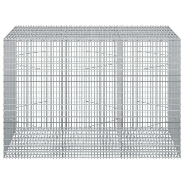 Gabione mit 5 mm Draht und 5x2,5 cm Maschen 150x100x100 cm