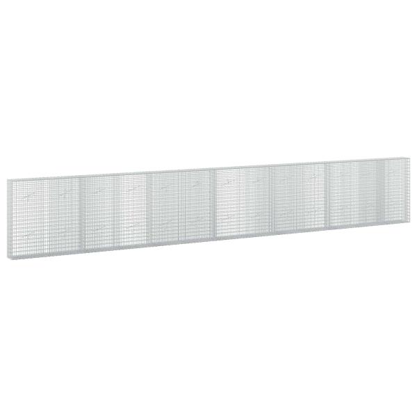 Gabione mit 5 mm Draht und 5x2,5 cm Maschen 650x20x100 cm