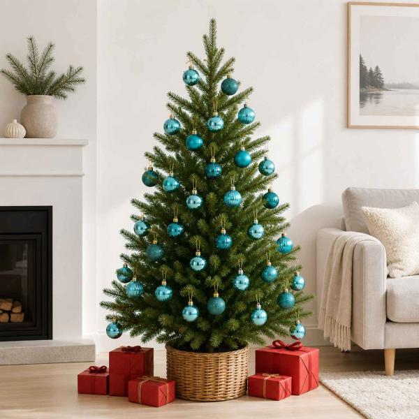 ARDEBO.de - Weihnachtskugelset 150 stk. Grün Durchmesser 3 cm Polystyrol