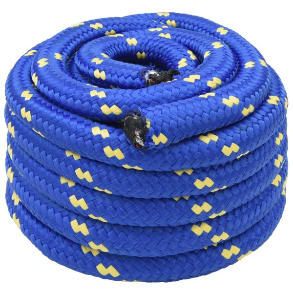 ARDEBO.de - Mehrzweck-Allzweckseil 40 mm 10 m Blau PP 9600 kg Max. Traglast