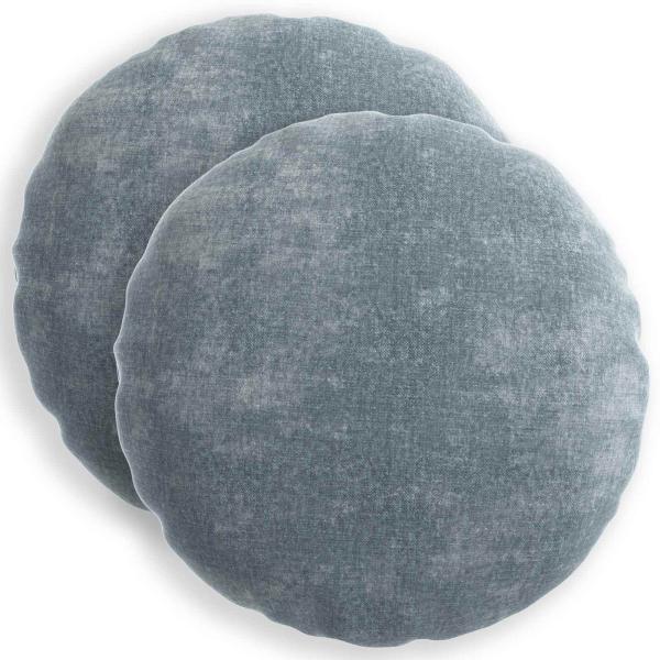 Wurfkissen 2 stk. HEERLEN Hellblau Durchmesser 60 cm