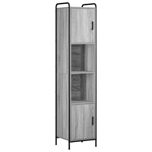 Badezimmerschrank-Set 4 stk. Sonoma-Grau 40 x 36 x 181 cm