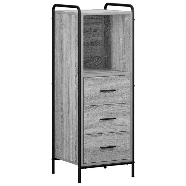 Badezimmerschrank-Set 4 stk. Sonoma-Grau 40 x 36 x 200,5 cm
