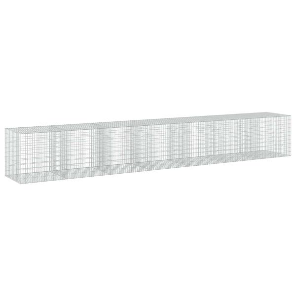 Gabione mit 5 mm Draht und 5x10 cm Maschen 700x100x100 cm
