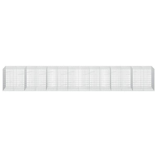 Gabione mit 5 mm Draht und 5x10 cm Maschen 700x100x100 cm