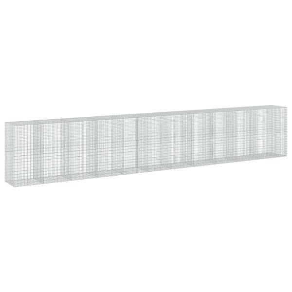Gabione mit 5 mm Draht und 5x10 cm Maschen 1150x100x200 cm