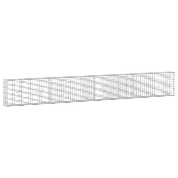 Gabione mit 3,5 mm Draht und 5x5 cm Maschen 400x20x50 cm
