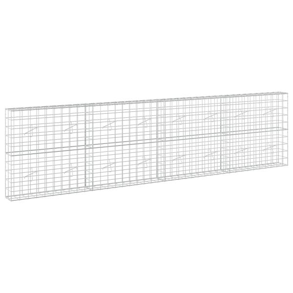Gabione mit 3,5 mm Draht und 10x10 cm Maschen 400x20x100 cm