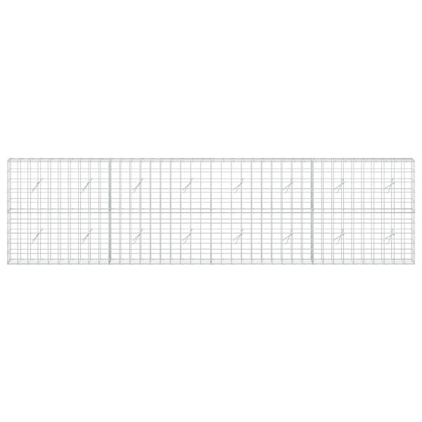 Gabione mit 3,5 mm Draht und 10x10 cm Maschen 400x20x100 cm