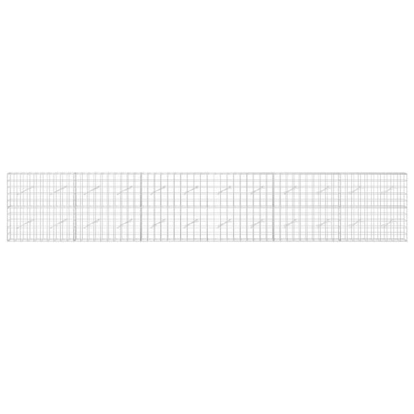 Gabione mit 3,5 mm Draht und 10x10 cm Maschen 600x10x100 cm