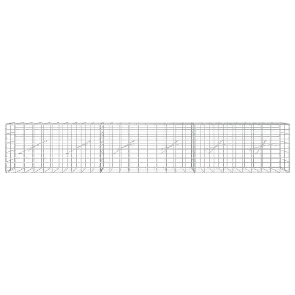 Gabione mit 3,5 mm Draht und 5x10 cm Maschen 300x10x50 cm