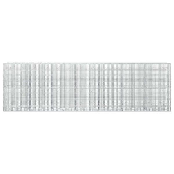 Gabione mit 3,5 mm Draht und 5x2,5 cm Maschen 700x20x200 cm