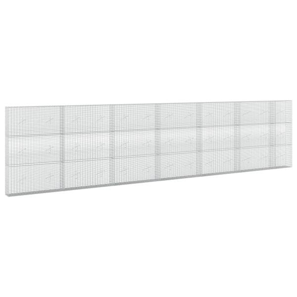 Gabione mit 5 mm Draht und 5x2,5 cm Maschen 650x20x150 cm