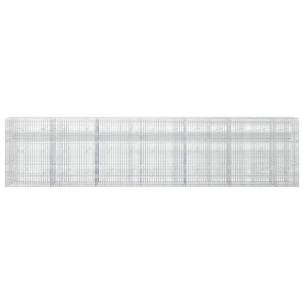 Gabione mit 5 mm Draht und 5x2,5 cm Maschen 650x20x150 cm
