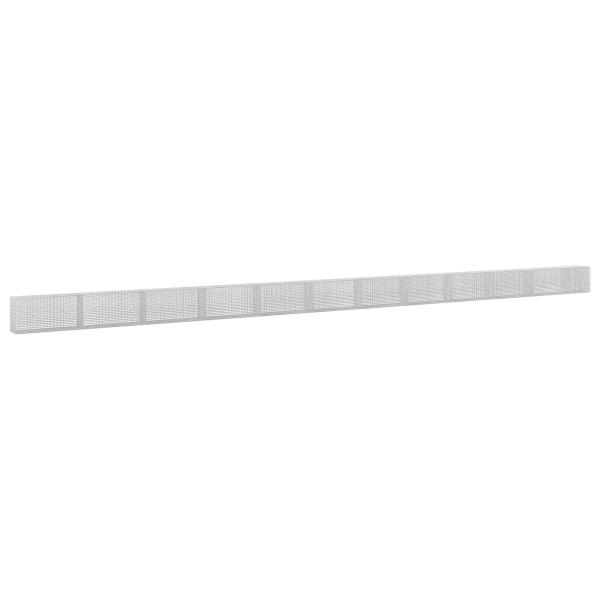 Gabione mit 5 mm Draht und 5x2,5 cm Maschen 1150x30x50 cm