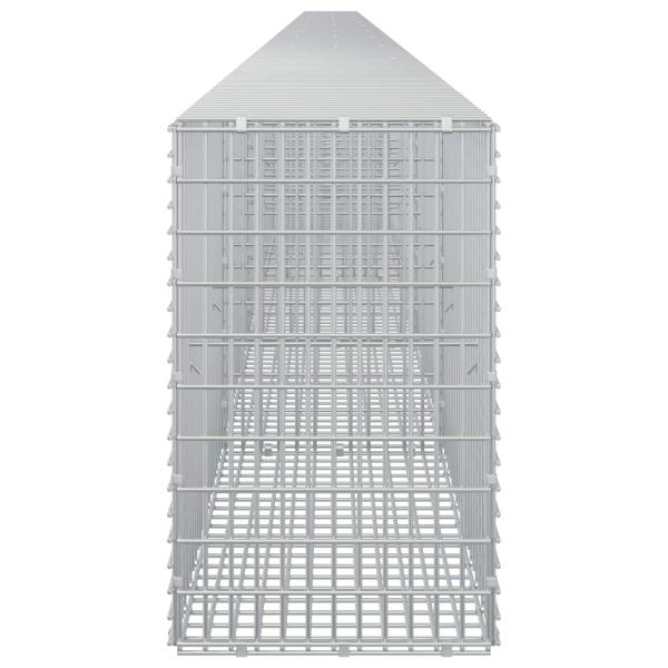 Gabione mit 5 mm Draht und 5x2,5 cm Maschen 1150x30x50 cm