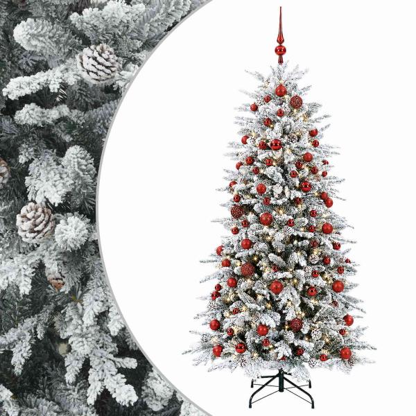 Künstlicher Weihnachtsbaum mit Kugel 240 cm 300 LEDs