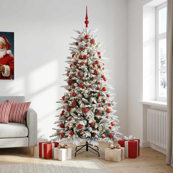 Künstlicher Weihnachtsbaum mit Kugel 240 cm 300 LEDs