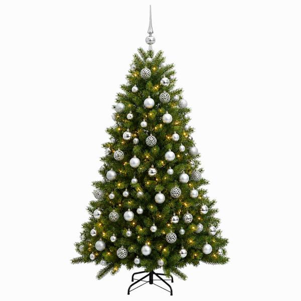Künstlicher Weihnachtsbaum mit Kugel 240 cm 300 LEDs