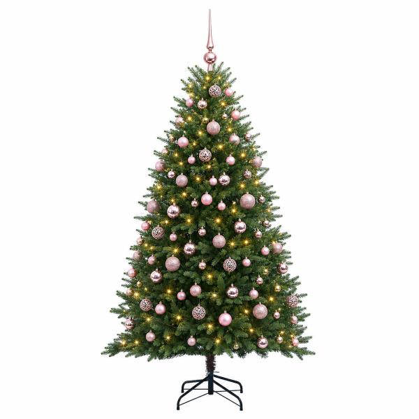Künstlicher Weihnachtsbaum mit Kugel 180 cm 300 LEDs