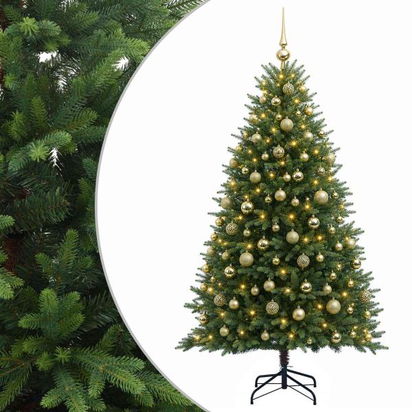 Künstlicher Weihnachtsbaum mit Kugel 240 cm 300 LEDs