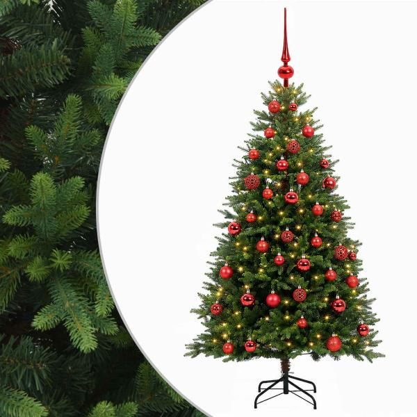 Künstlicher Weihnachtsbaum mit Kugel 150 cm 150 LEDs