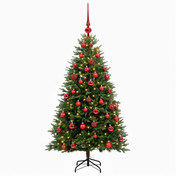 Künstlicher Weihnachtsbaum mit Kugel 150 cm 150 LEDs