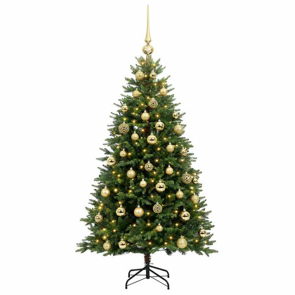 Künstlicher Weihnachtsbaum mit Kugel 150 cm 150 LEDs