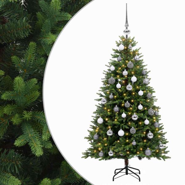 Künstlicher Weihnachtsbaum mit Kugel 150 cm 150 LEDs