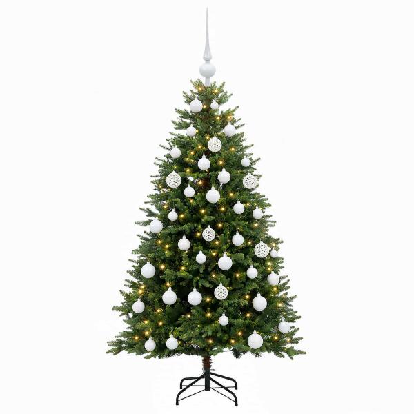 Künstlicher Weihnachtsbaum mit Kugel 150 cm 150 LEDs