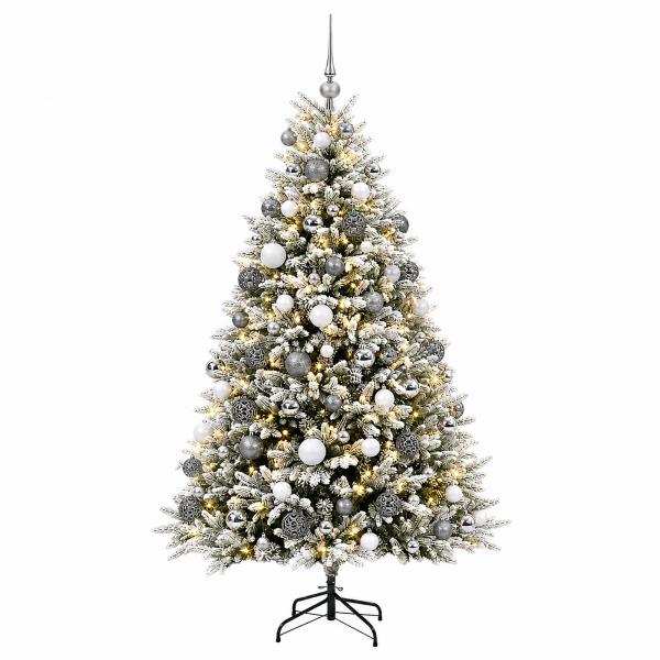 Künstlicher Weihnachtsbaum mit Kugel 240 cm 300 LEDs
