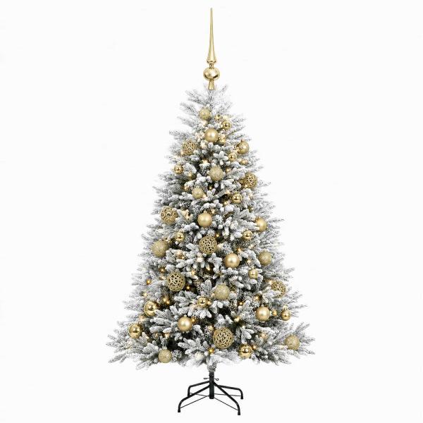 Künstlicher Weihnachtsbaum mit Kugel 150 cm 150 LEDs