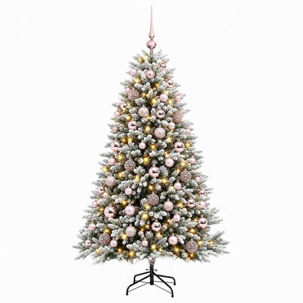 Künstlicher Weihnachtsbaum mit Kugel 210 cm 300 LEDs