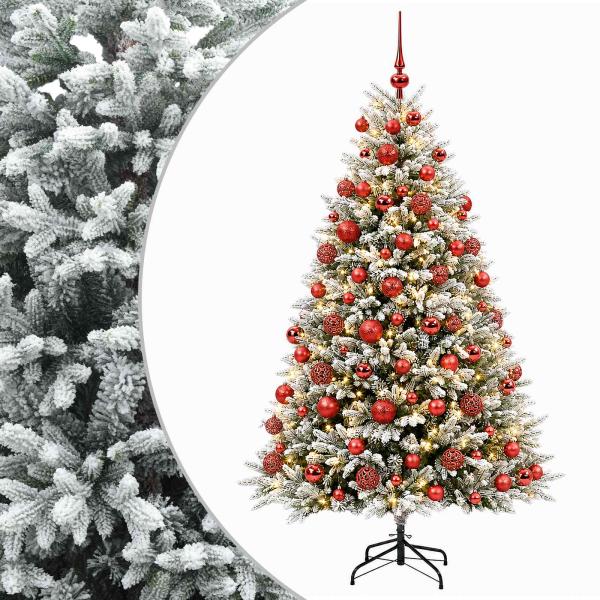 Künstlicher Weihnachtsbaum mit Kugel 240 cm 300 LEDs