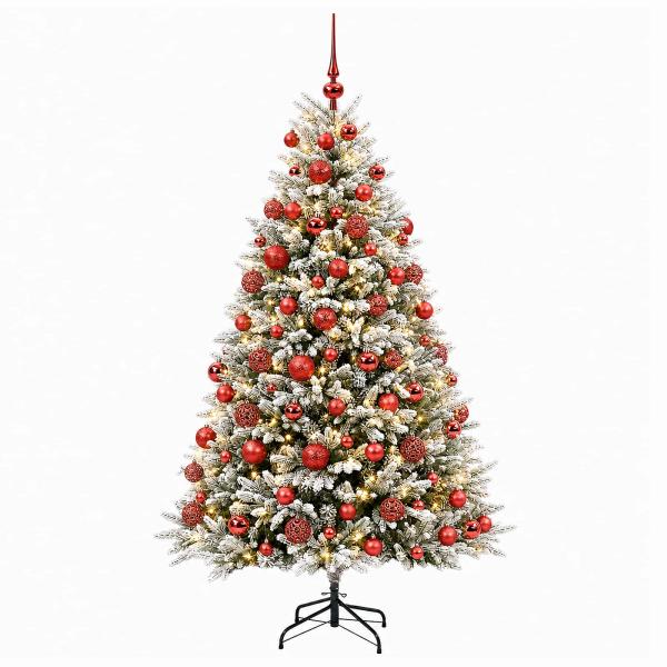 Künstlicher Weihnachtsbaum mit Kugel 240 cm 300 LEDs