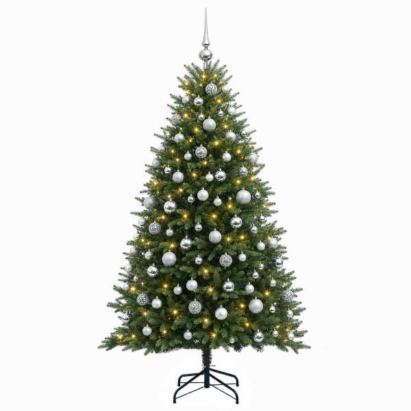 Künstlicher Weihnachtsbaum mit Kugel 180 cm 300 LEDs