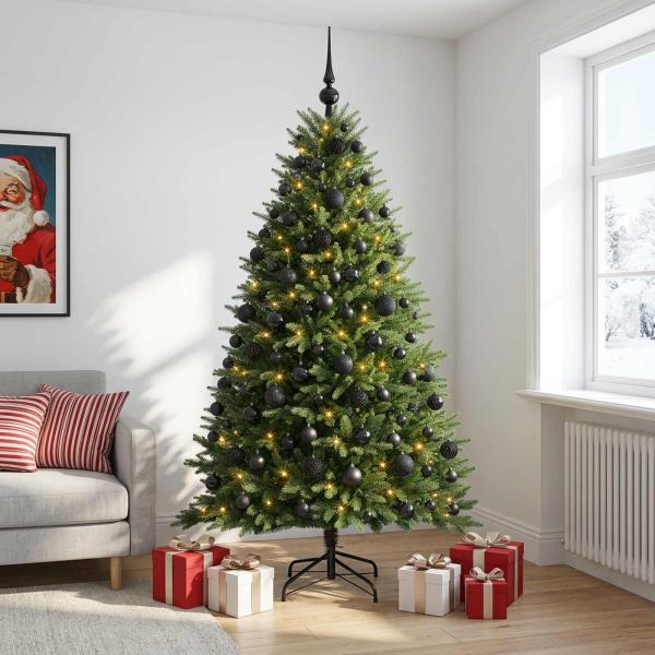 Künstlicher Weihnachtsbaum mit Kugel 240 cm 300 LEDs