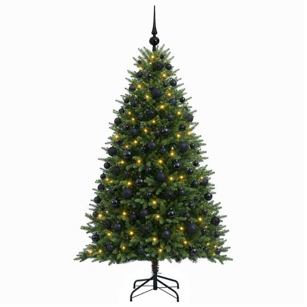 Künstlicher Weihnachtsbaum mit Kugel 240 cm 300 LEDs
