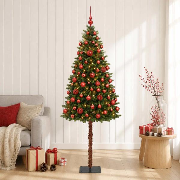Künstlicher Weihnachtsbaum mit Kugel 120 cm 150 LEDs