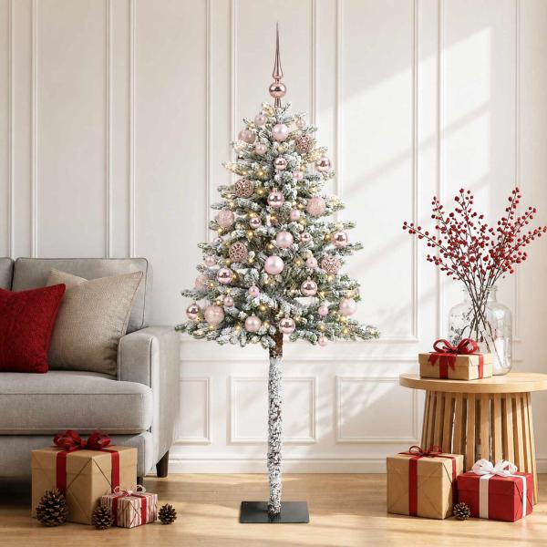 Künstlicher Weihnachtsbaum mit Kugel 150 cm 150 LEDs