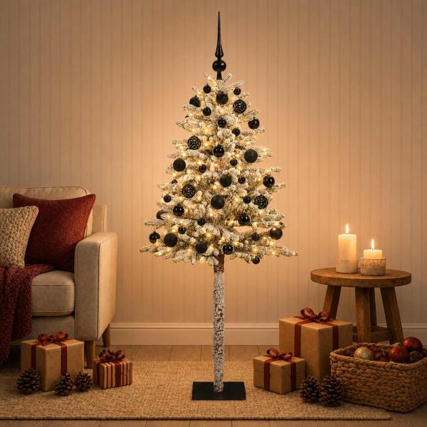 ARDEBO.de - Künstlicher Weihnachtsbaum mit Kugel 180 cm 300 LEDs